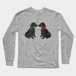 Labradoodles Christmas Mistletoe Long Sleeve T-Shirt